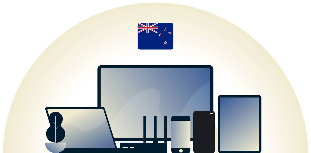 VPN neozelandese che protegge una variet&agrave; di dispositivi.